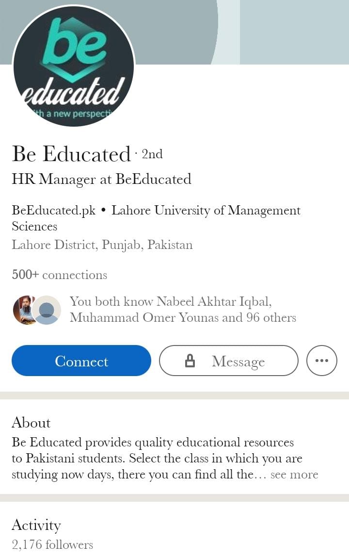 beeducated linkedin