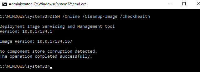 dism-checkhealth-Error 0x8024a105