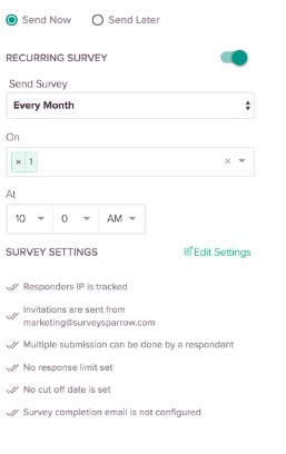 Recurring Surveys by surveysparrow