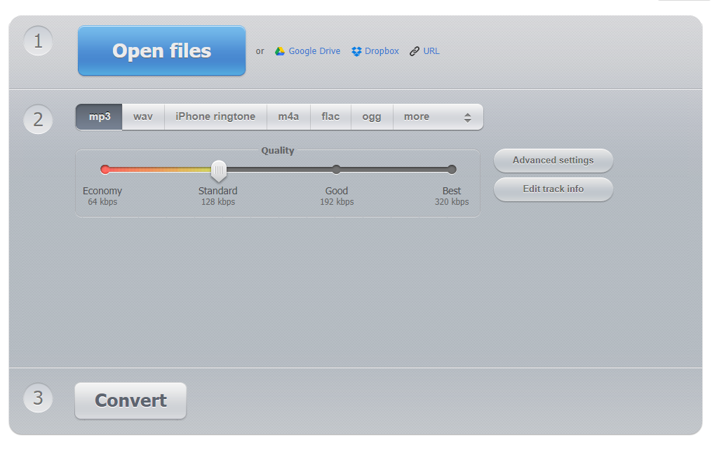 online m4a to mp3 audio converter