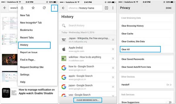 How To Clear History On The Android