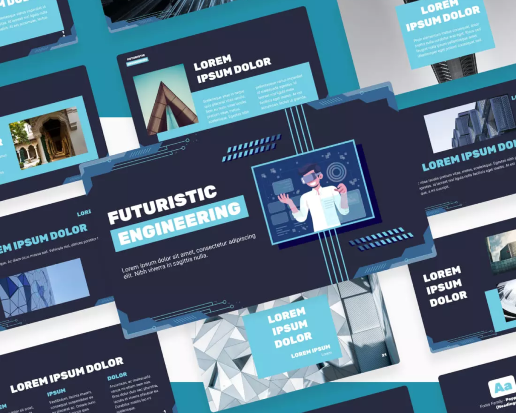 3 - Futuristic Engineering Presentation Template