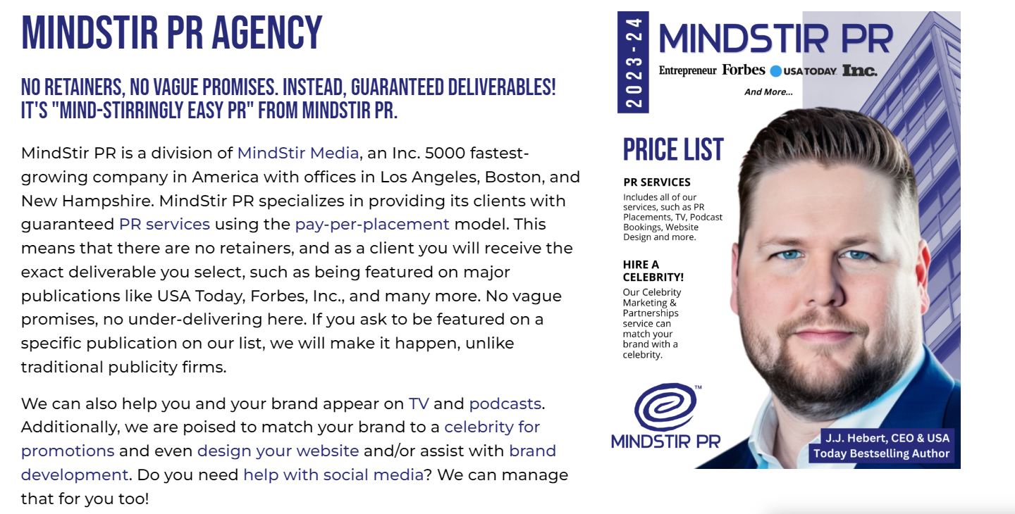 Unveiling the Best PR Services with MindSir in Boston