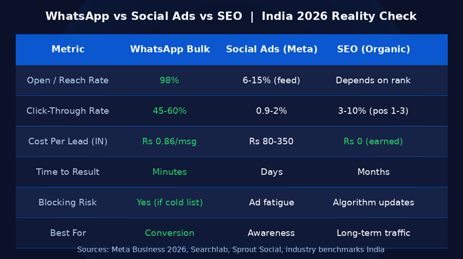 WhatsApp vs Every Other Channel