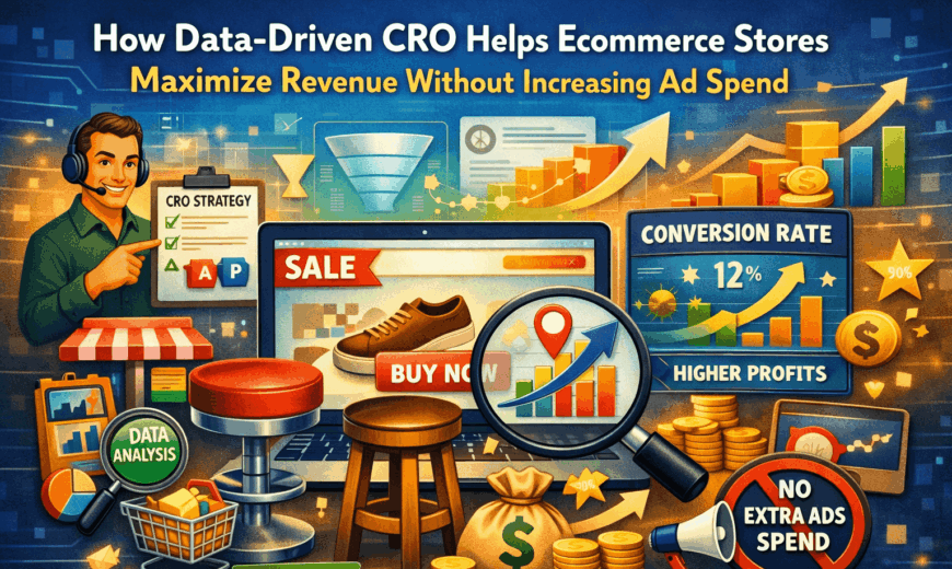 How Data-Driven CRO Helps Ecommerce Stores Maximize Revenue Without Increasing Ad Spend