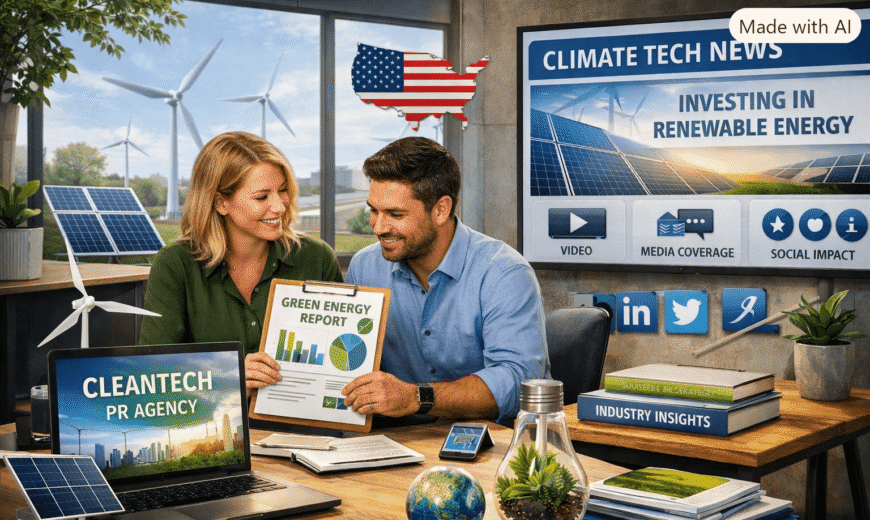 Cleantech PR Agencies for B2B Climate Tech Companies in the US